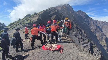 Pendaki Brasil Jatuh di Gunung Rinjani Ditemukan oleh Drone Thermal